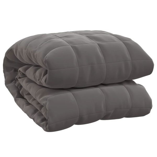 Pătură cu greutăți, gri, 220×240 cm, 15 kg, material textil
