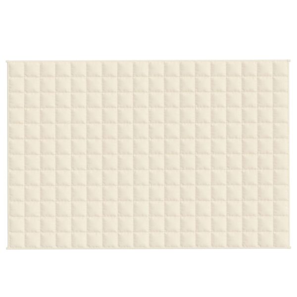 Pătură grea, crem deschis, 122×183 cm, 5 kg, textil