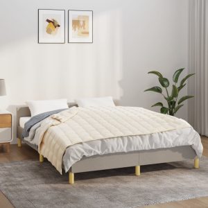 Pătură grea, crem deschis, 122×183 cm, 5 kg, textil
