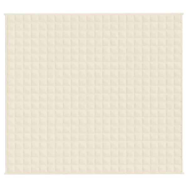 Pătură grea, crem deschis, 200×230 cm, 13 kg, material textil
