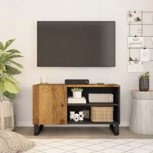 Dulap TV 80x33x46 cm, lemn masiv de mango și lemn prelucrat