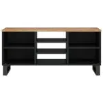 Dulap TV, 100x33x46 cm, lemn masiv de acacia&lemn prelucrat