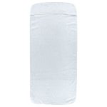 Prosoape de plajă, 2 buc., alb, 60×135 cm, textil 400 GSM