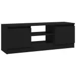 Comodă TV cu ușă, negru, 102x30x36 cm