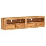 Comode TV, 2 buc., 88x30x40 cm, lemn masiv de acacia