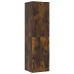 Comodă TV cu montaj pe perete, stejar fumuriu, 30,5x30x110 cm