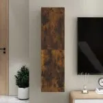 Comodă TV cu montaj pe perete, stejar fumuriu, 30,5x30x110 cm
