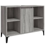 Dulap de chiuvetă, gri sonoma, 80x33x60 cm, lemn prelucrat