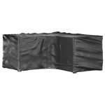 Huse mobilier de grădină în formă de L 16 ocheți, 215x215x90 cm