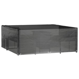 Husă pentru mobilier grădină, 16 ocheți, 250x250x90 cm, pătrat
