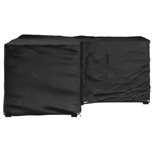 Husă mobilier de grădină în formă de L 16 ocheți, 215x215x90 cm