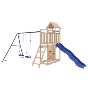 Set de joacă pentru exterior, lemn masiv de pin