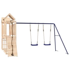 Set de joacă pentru exterior, lemn masiv de pin