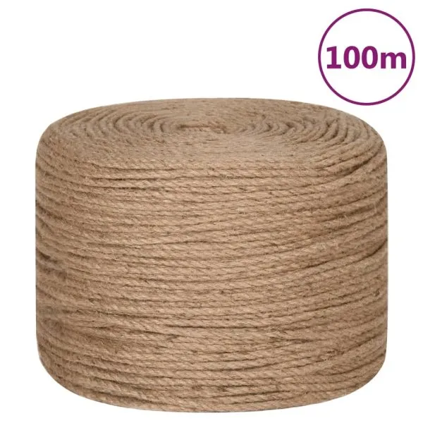 Funie de iută 100 m lungime, 8 mm grosime
