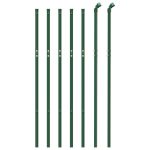 Gard de plasă de sârmă, verde, 0,8×10 m