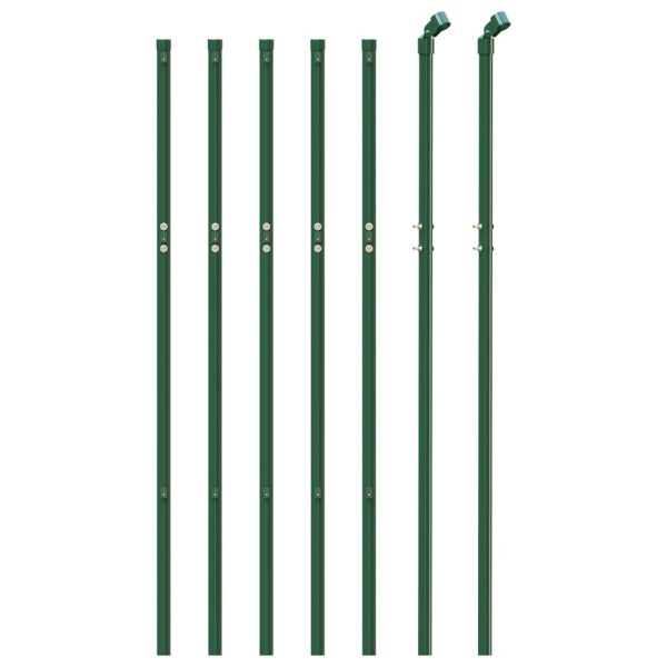 Gard de plasă de sârmă, verde, 0,8×10 m