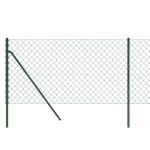 Gard de plasă de sârmă, verde, 0,8×10 m
