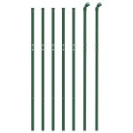 Gard de plasă de sârmă, verde, 1,1×10 m