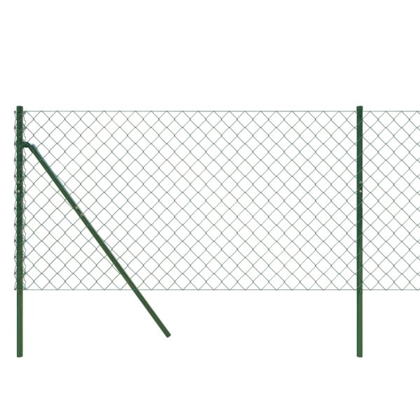 Gard de plasă de sârmă, verde, 1,1×10 m