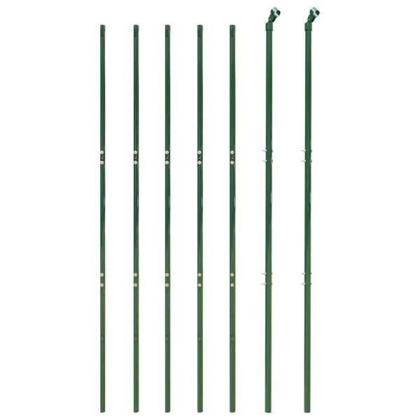 Gard de plasă de sârmă, verde, 2×10 m