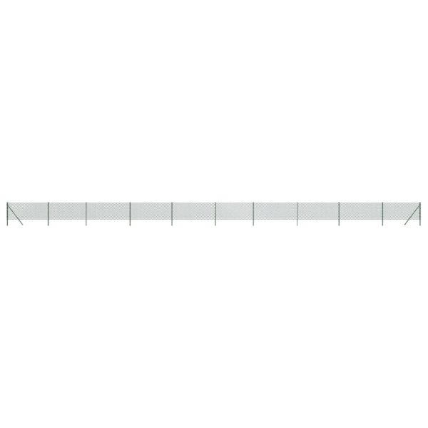 Gard de plasă de sârmă, verde, 0,8×25 m