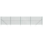 Gard plasă de sârmă cu țăruși de fixare, verde, 1,8×10 m