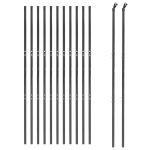 Gard plasă de sârmă, antracit, 2,2×25 m