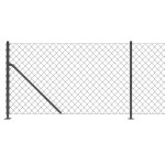 Gard plasă de sârmă cu bordură, antracit, 1,1×10 m