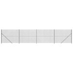 Gard plasă de sârmă cu bordură, antracit, 2×10 m