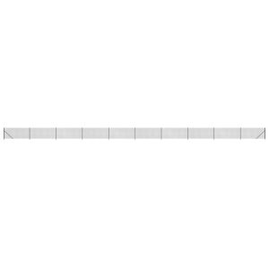 Gard plasă de sârmă cu bordură, antracit, 0,8×25 m