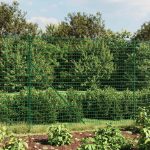 Gard plasă de sârmă, verde, 1,4×10 m, oțel galvanizat