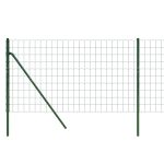 Gard plasă de sârmă, verde, 0,8×25 m, oțel galvanizat