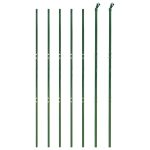 Gard plasă de sârmă, verde, 2,2×10 m, oțel galvanizat