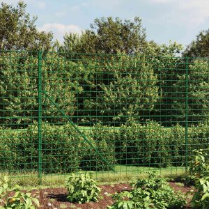 Gard plasă de sârmă, verde, 2,2×10 m, oțel galvanizat