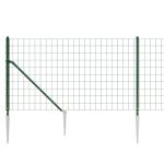 Gard plasă de sârmă cu țăruși de fixare, verde, 1×25 m