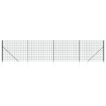 Gard plasă de sârmă cu țăruși de fixare, verde, 2,2×10 m
