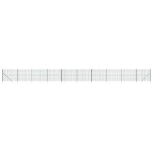Gard plasă de sârmă cu țăruși de fixare, verde, 2×25 m