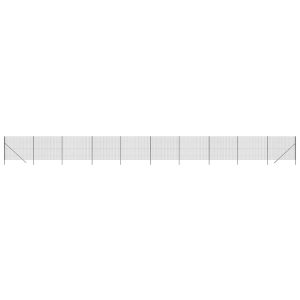 Gard plasă de sârmă, antracit, 2×25 m, oțel galvanizat