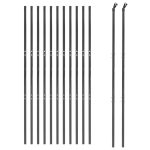 Gard plasă de sârmă, antracit, 1,4×25 m, oțel galvanizat