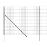Gard plasă de sârmă, antracit, 1,4×25 m, oțel galvanizat