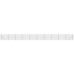Gard plasă de sârmă cu țăruși de fixare, antracit, 2,2×25 m