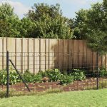 Gard plasă de sârmă cu bordură, antracit, 1×25 m