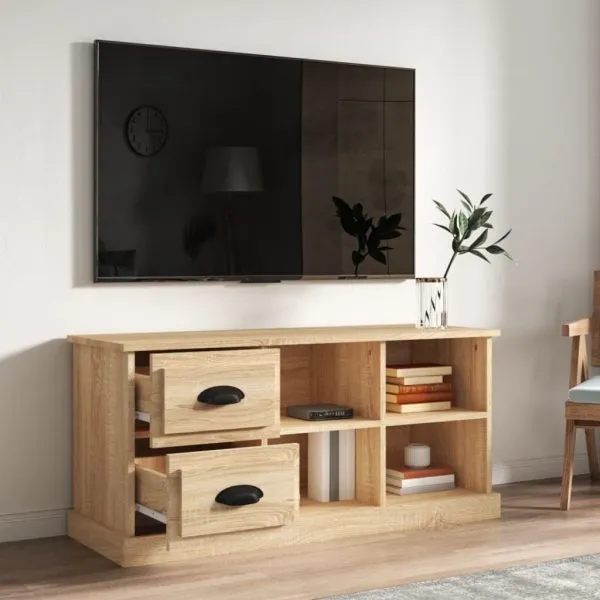 Comodă TV, stejar sonoma, 102×35,5×47,5 cm, lemn prelucrat