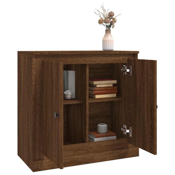 Servantă, stejar maro, 70×35,5×67,5 cm, lemn prelucrat
