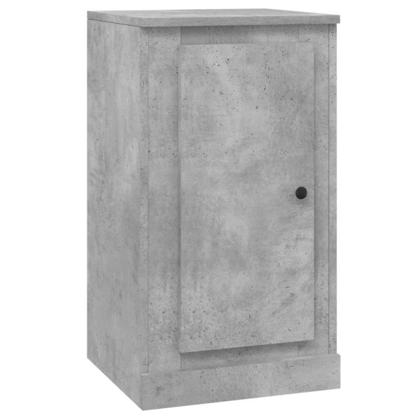 Servantă, gri beton, 37,5×35,5×67,5 cm, lemn prelucrat