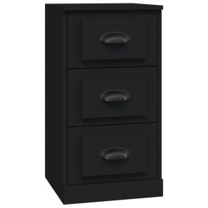 Servantă, negru, 36×35,5×67,5 cm, lemn prelucrat