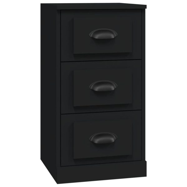 Servantă, negru, 36×35,5×67,5 cm, lemn prelucrat