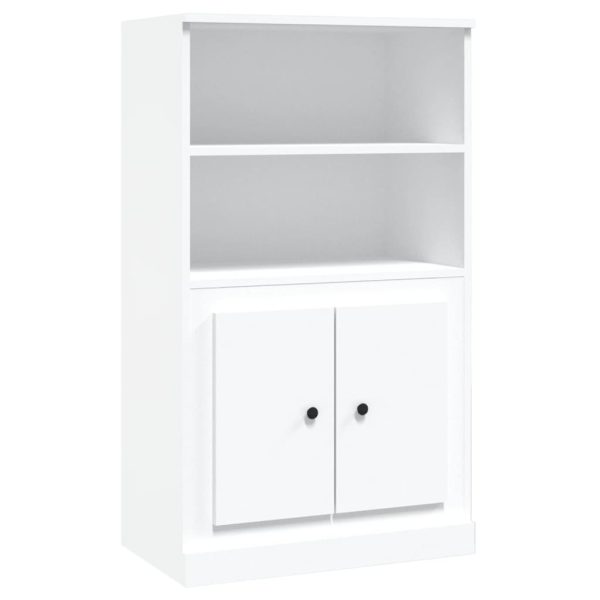 Dulap înalt, alb, 60×35,5×103,5 cm, lemn prelucrat