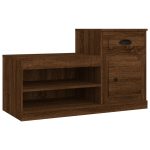 Pantofar, stejar maro, 100x42x60 cm, lemn prelucrat