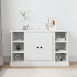 Servantă, alb, 100×35,5×60 cm, lemn prelucrat